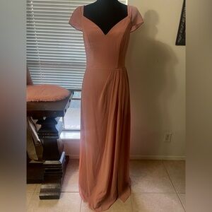 Davi’s bridal- Elegant Pink Evening Gown